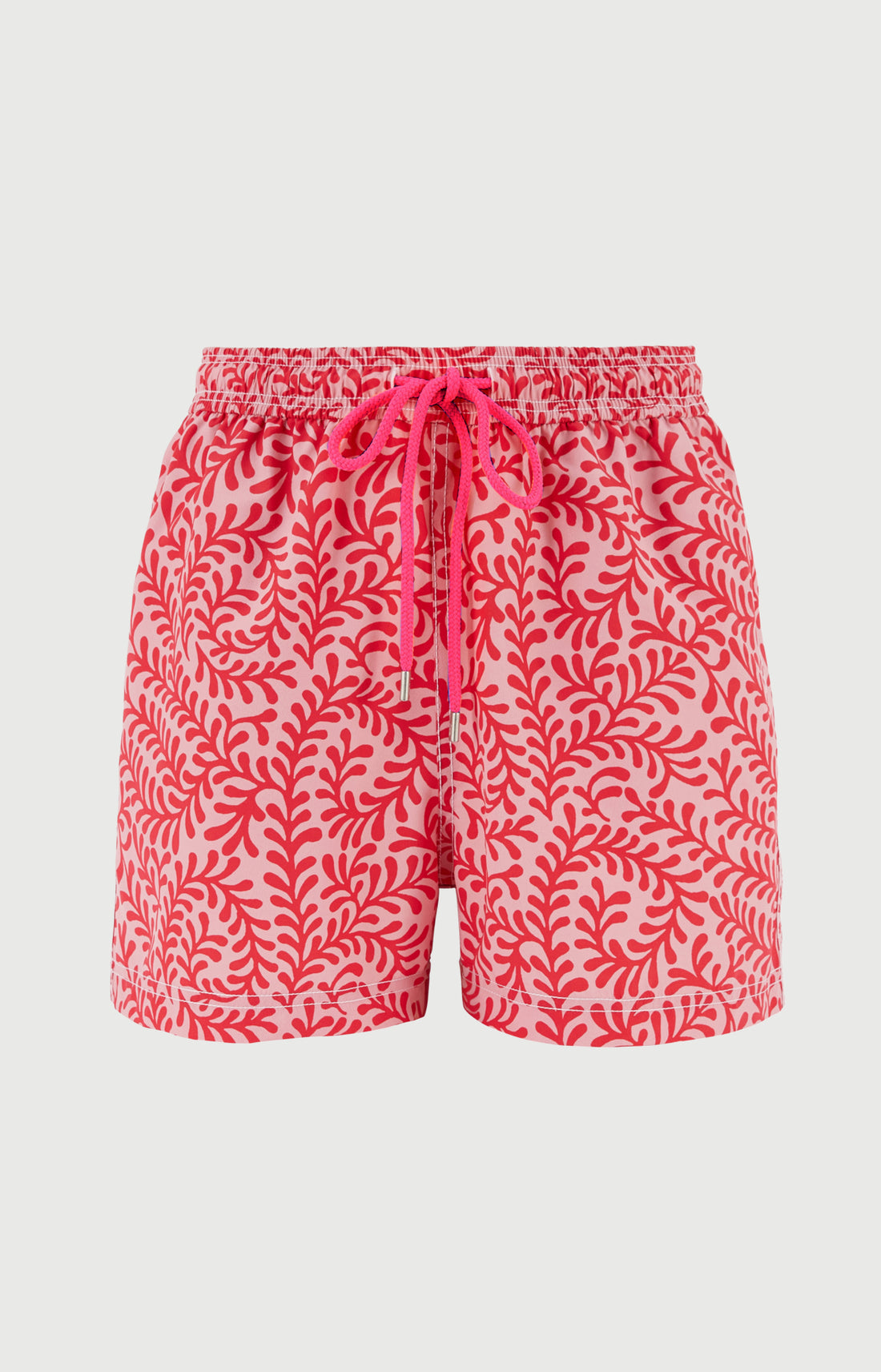 Short de bain homme Leaf Imprimé feuilles blanches 3