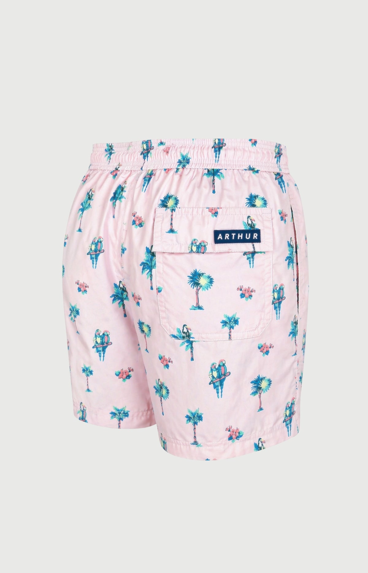 Short de bain homme Perroquet Imprimé perroquets et palmiers 5