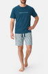 Pyjashort en jersey de coton léger Homme Dormeur de fond ciel 1