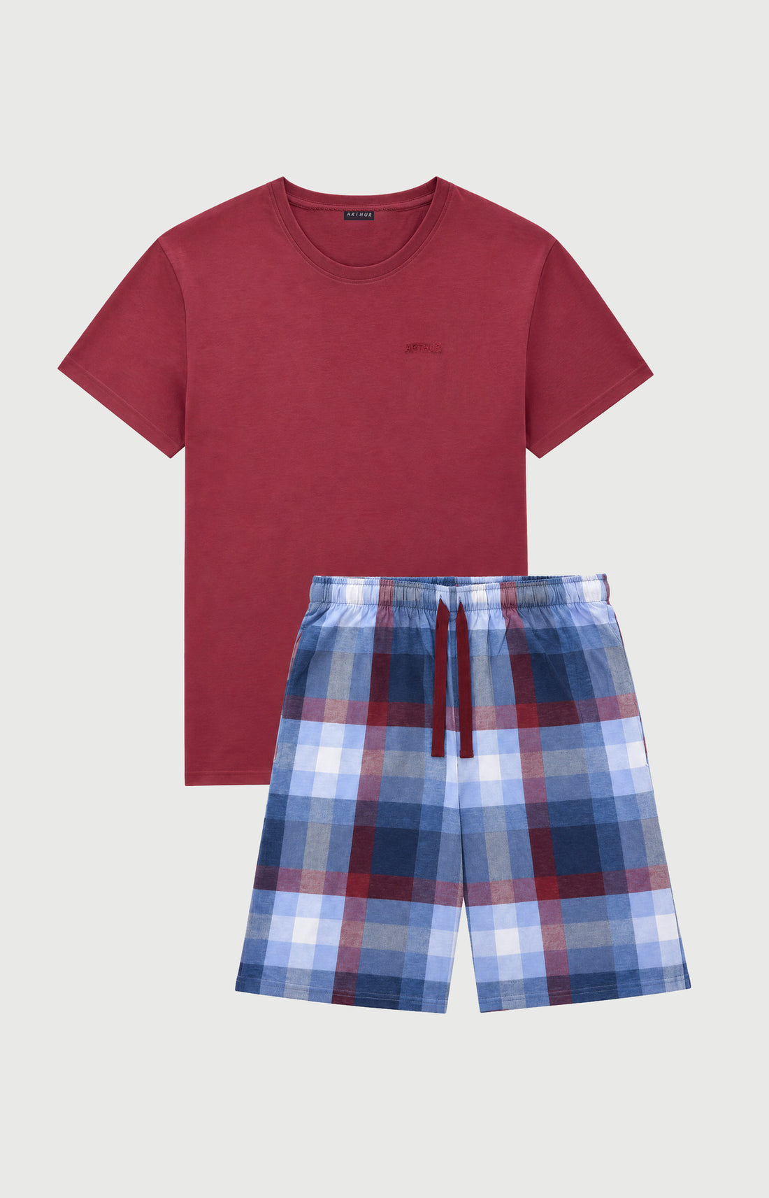 Pyjashort en jersey de coton léger Homme Montréal multicolore 3