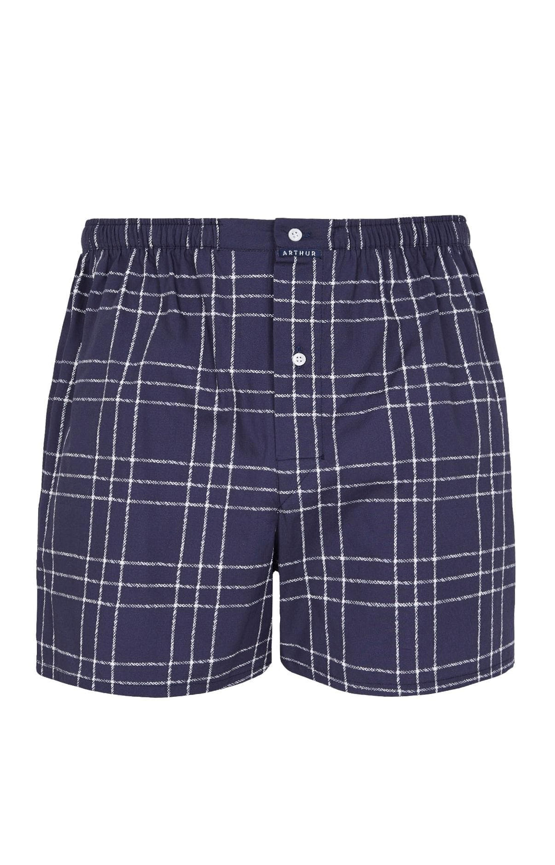 Caleçon classique en popeline de coton Homme Lewis marine 3