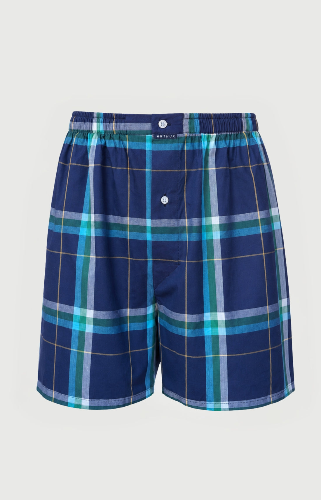 Caleçon classique en popeline de coton Homme Mark marine 2