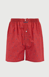 Caleçon classique en popeline de coton Homme Millésimé bordeaux 3