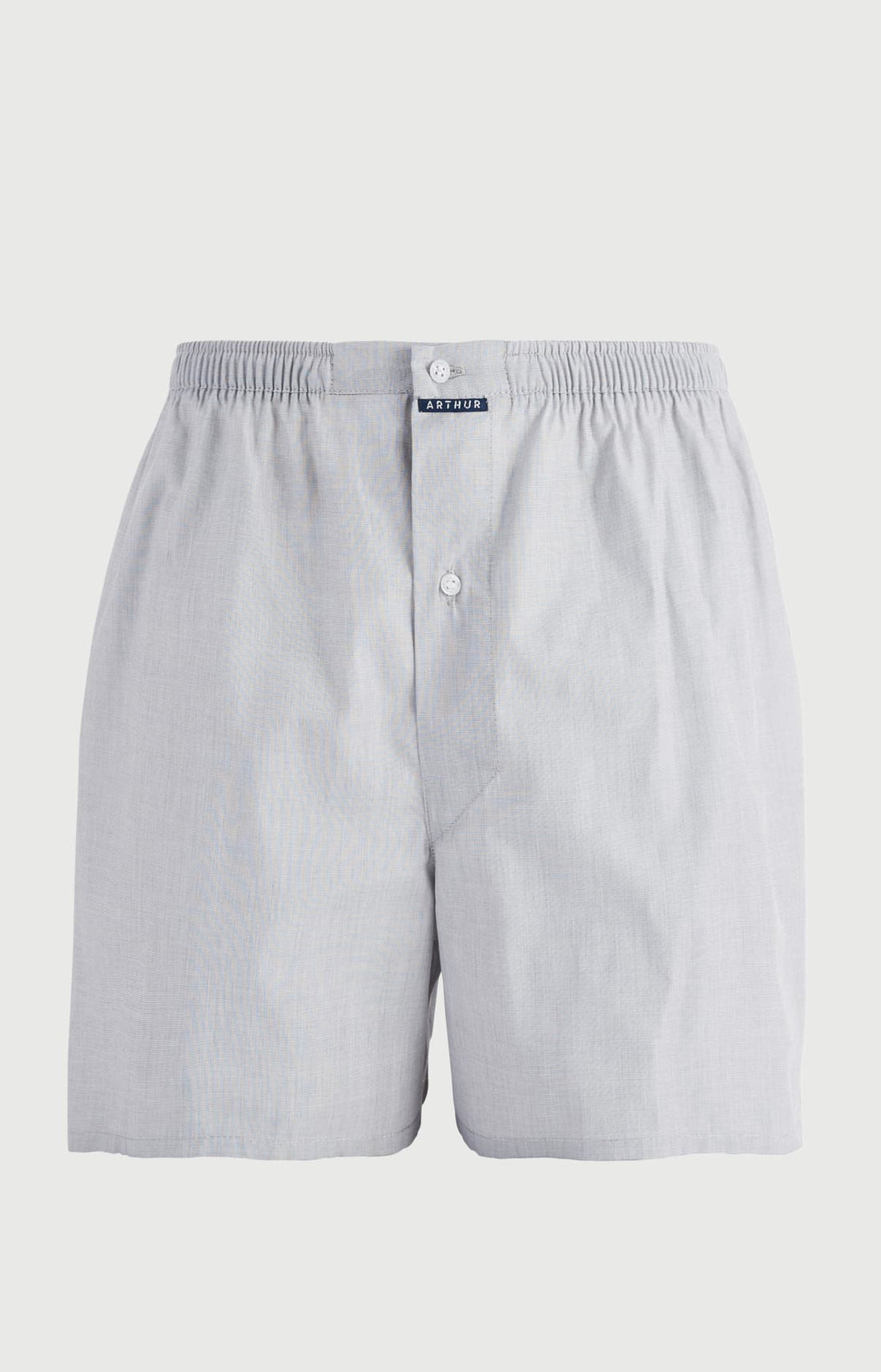 Caleçon classique en popeline de coton Homme n°007 gris 3