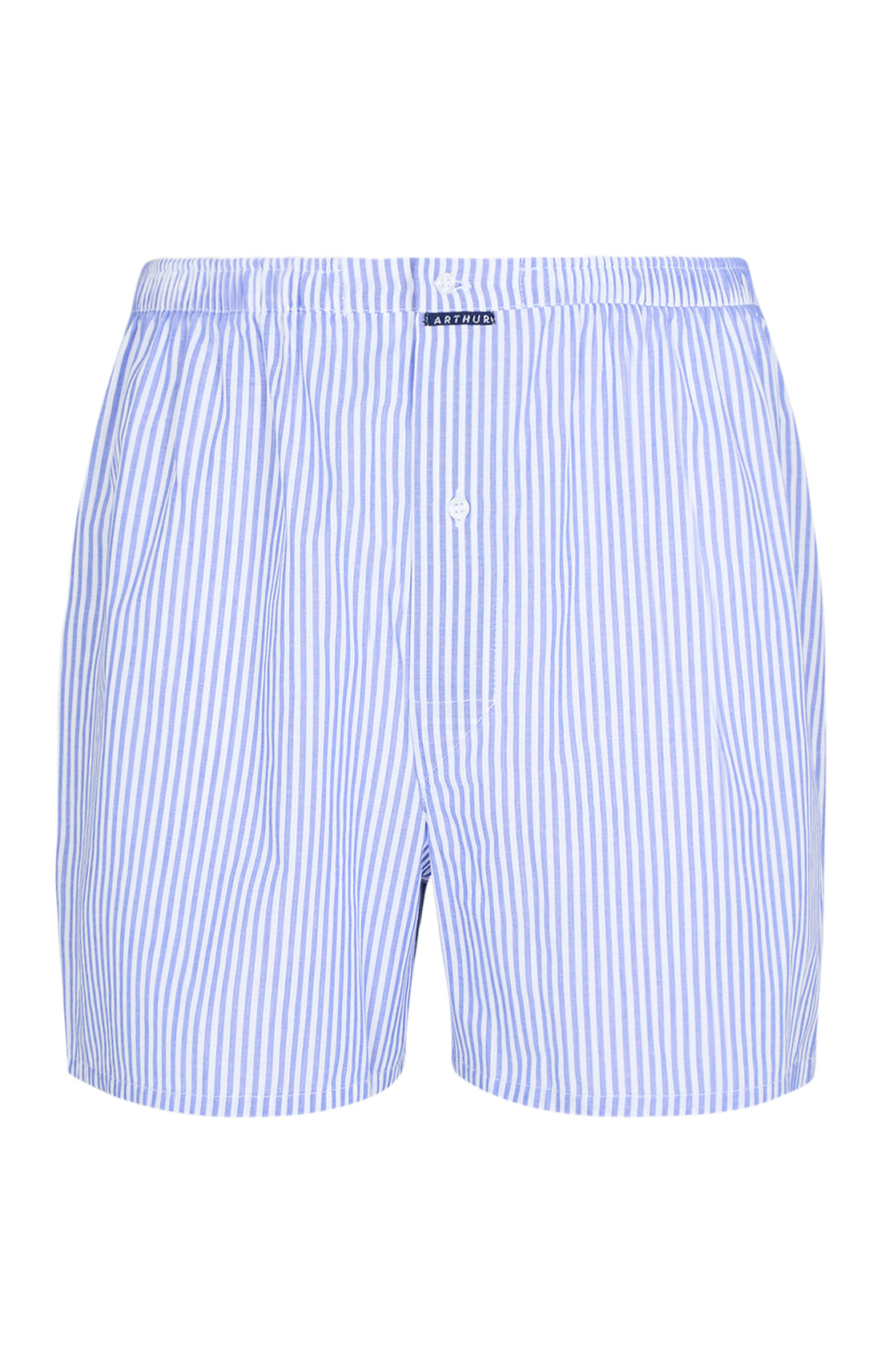 Caleçon classique en popeline de coton Homme Rayure Bleue marine 3