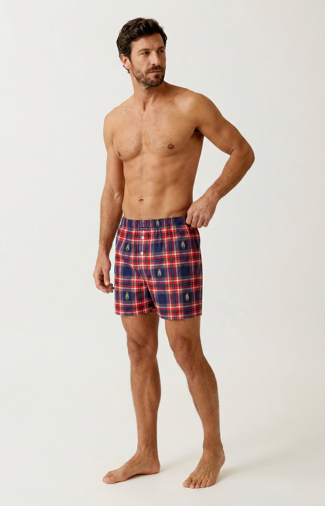Caleçon classique en jersey de coton Homme Léon marine 2