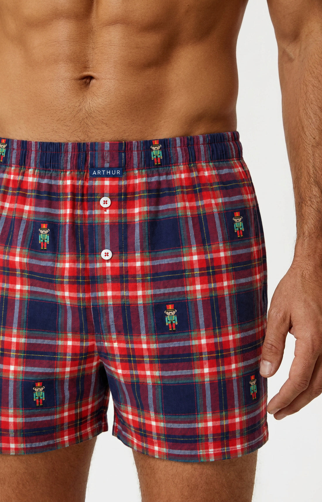 Caleçon classique en jersey de coton Homme Léon marine 1