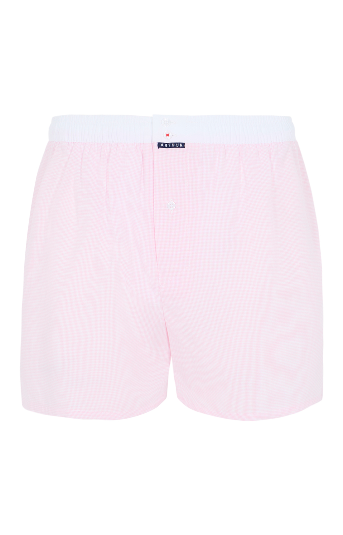 Caleçon avec suspensoir en popeline de coton Homme Le Club n°012 rose 3