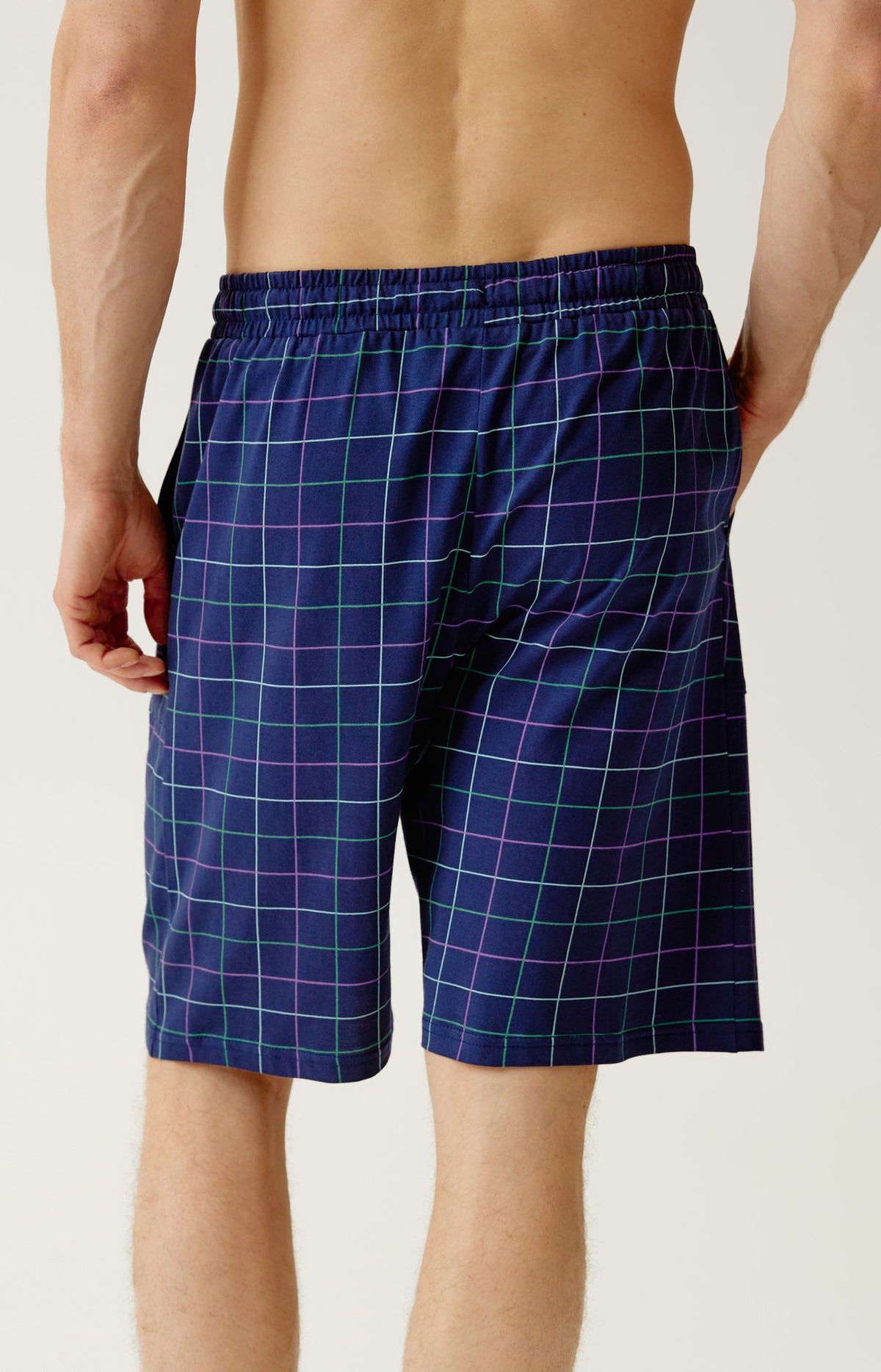 Short en jersey de coton léger Homme Carol marine 6