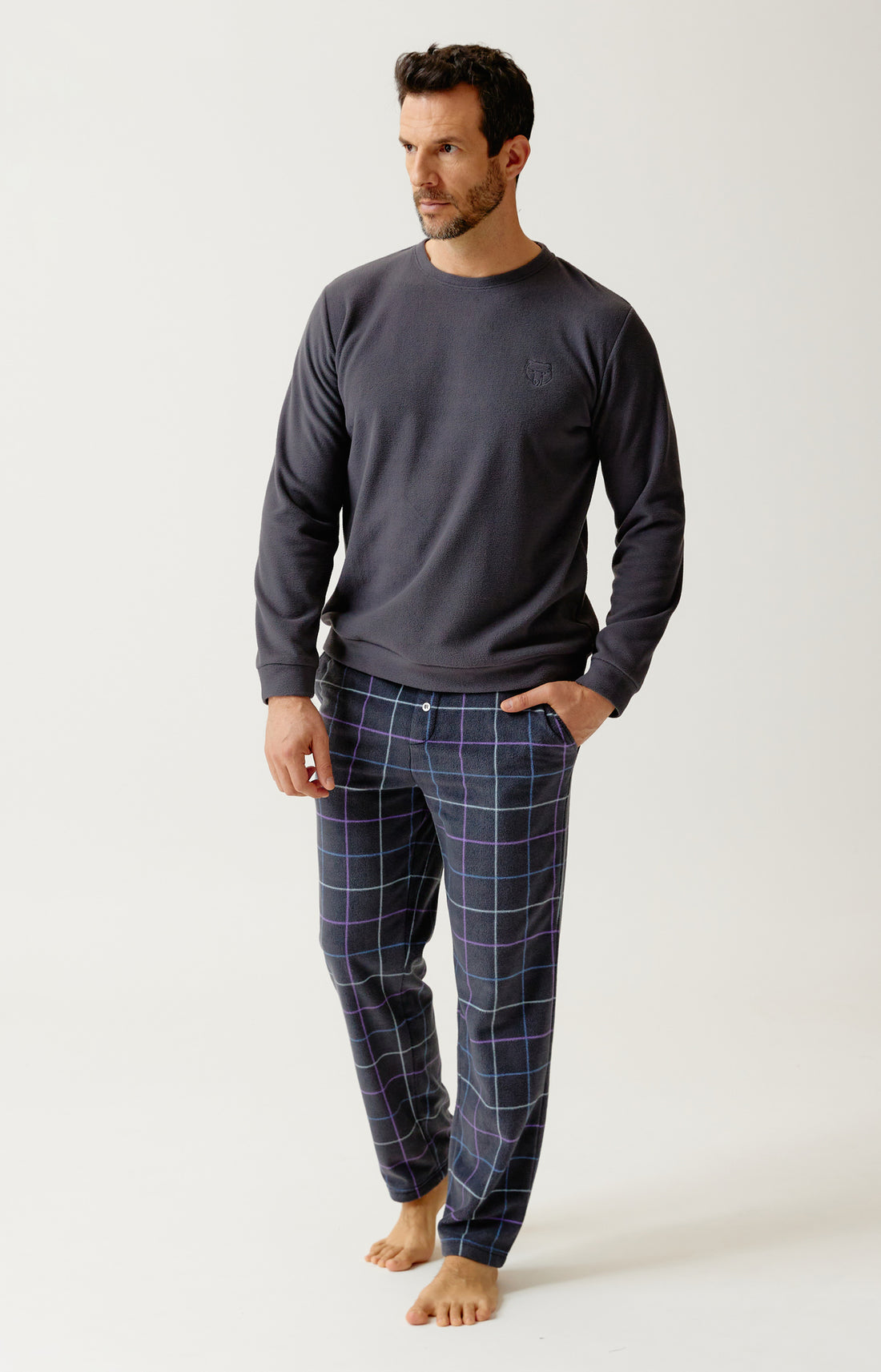 Pyjama en polaire Homme Carol ebony 1