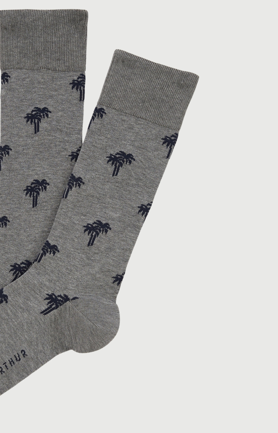 Chaussettes Homme Palmier Imprimé broderie Palmiers noirs 2