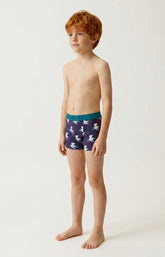 Boxer enfant en jersey de coton Pôle position marine 4