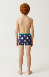 Boxer enfant en jersey de coton Pôle position marine 5