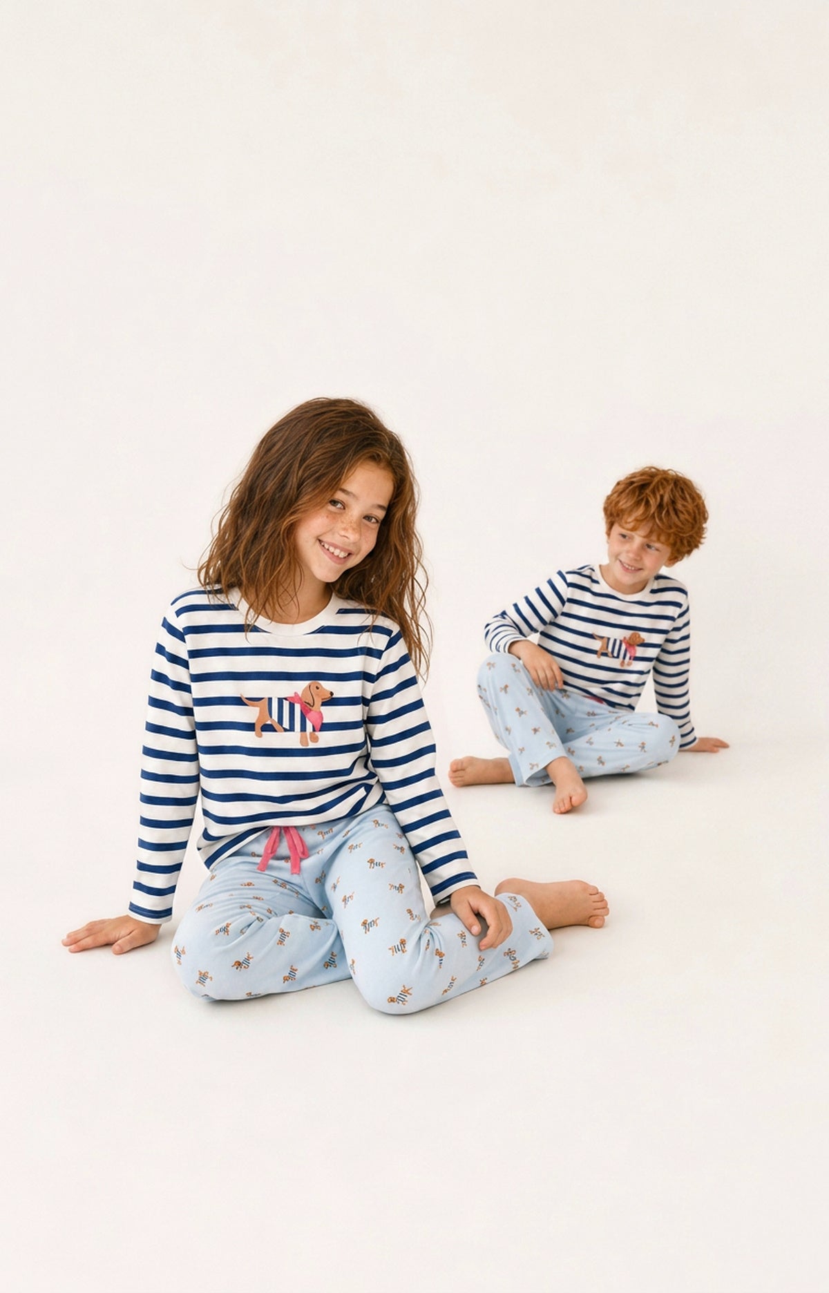 Pyjama enfant en jersey de coton Tobbie ciel 6