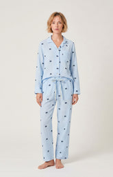 Pyjama boutonné en gaze de coton Femme Rosie ice 4