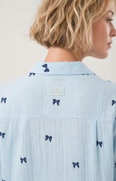 Pyjama boutonné en gaze de coton Femme Rosie ice 7