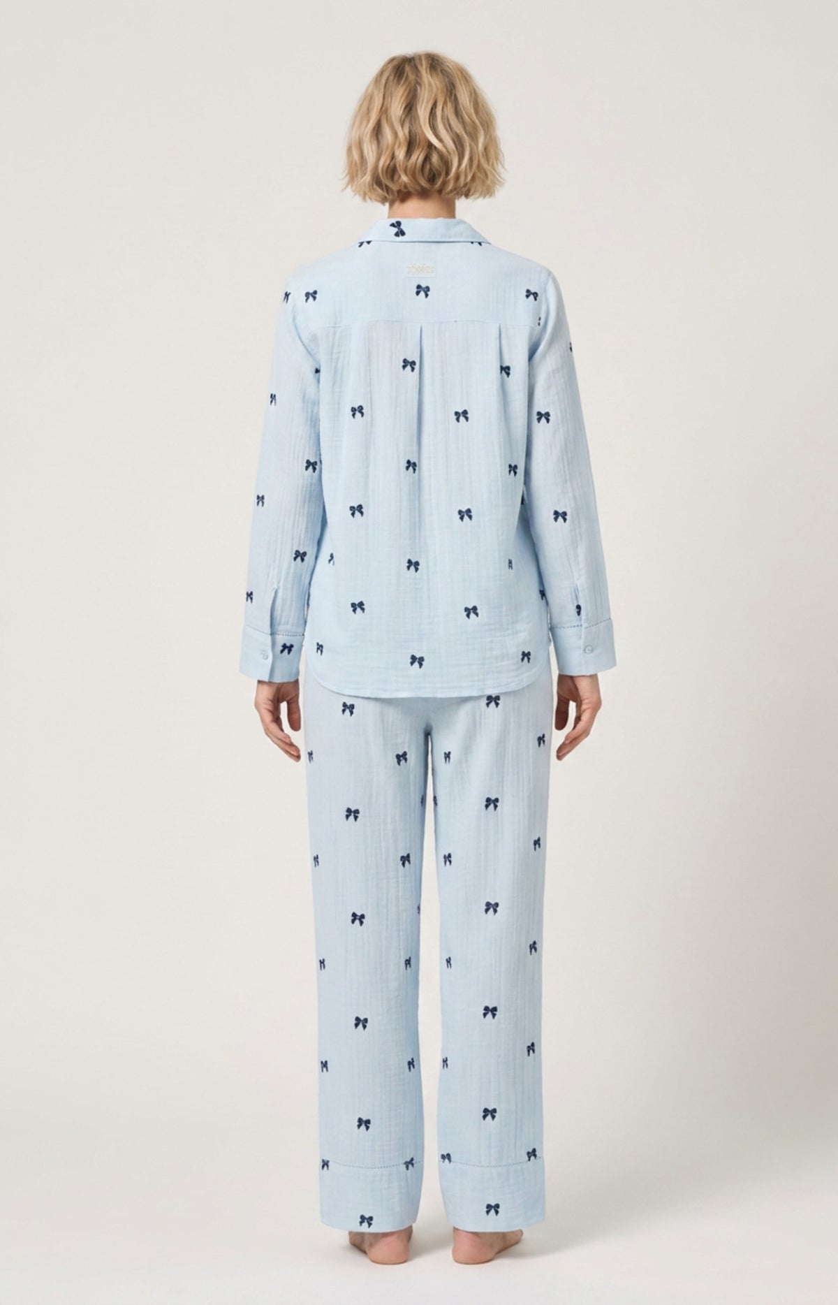 Pyjama boutonné en gaze de coton Femme Rosie ice 6