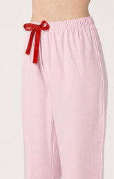 Pyjama boutonné en popeline de coton Femme Constance rose 6