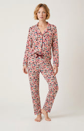 Pyjama boutonné en modal Femme Léopoldine multicolore 4