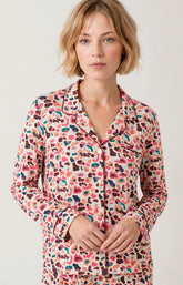 Pyjama boutonné en modal Femme Léopoldine multicolore 2