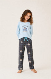 Pyjama enfant en jersey de coton épais Ma meilleure vie ebony 4