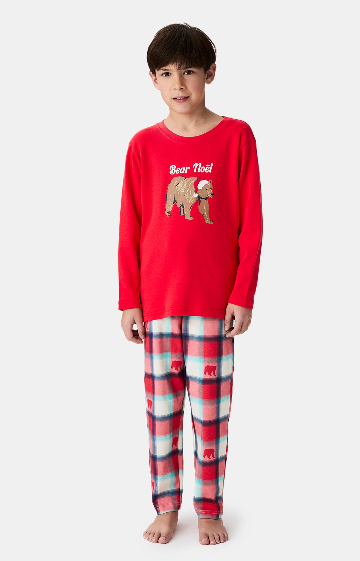 Pyjamas Enfant Bear Noël ROUGE 1