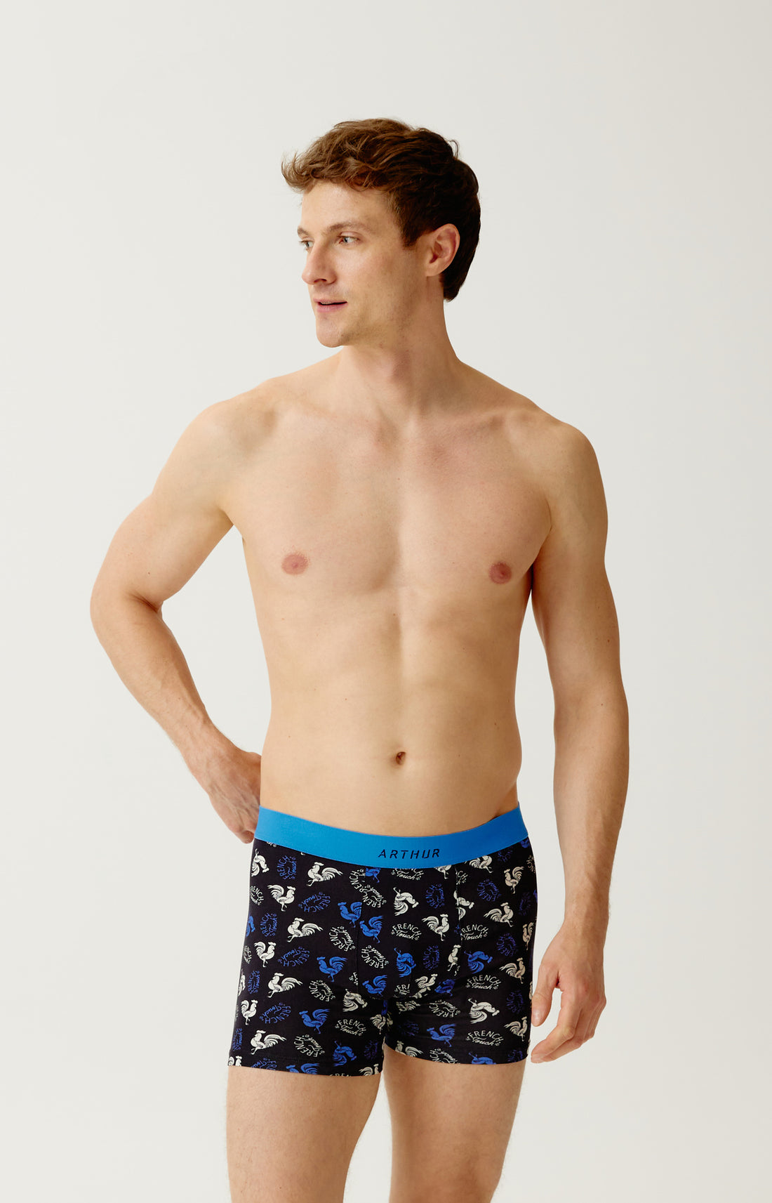 Boxer en jersey de coton Homme Coq noir 2