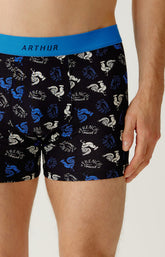 Boxer en jersey de coton Homme Coq noir 1