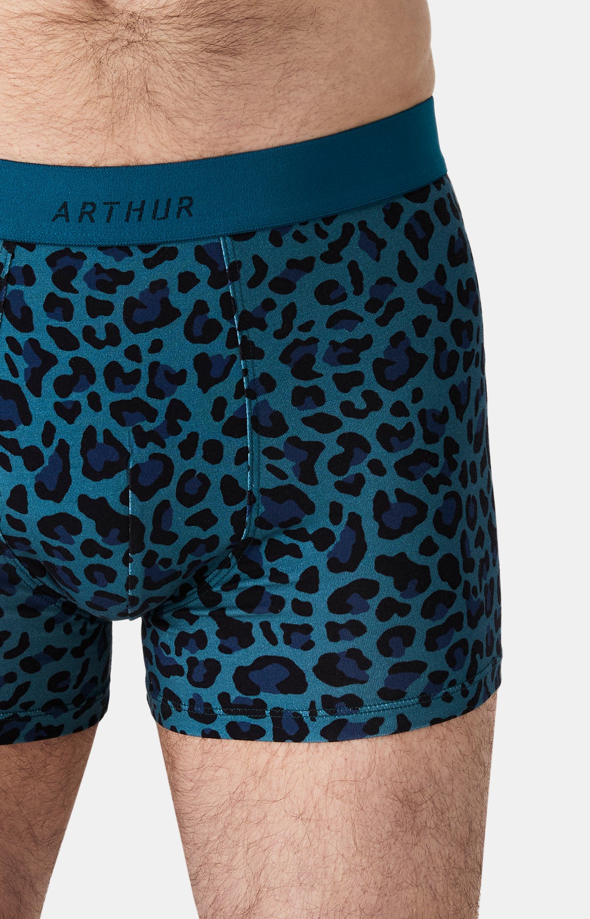 Boxers homme Léopard PETROLE 2