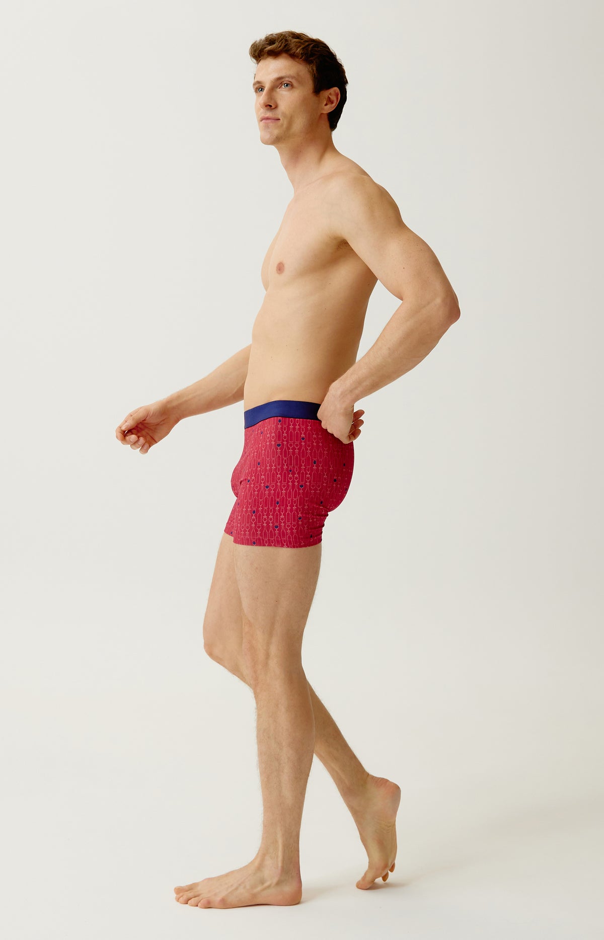 Boxer en jersey de coton Homme Millésimé bordeaux 4
