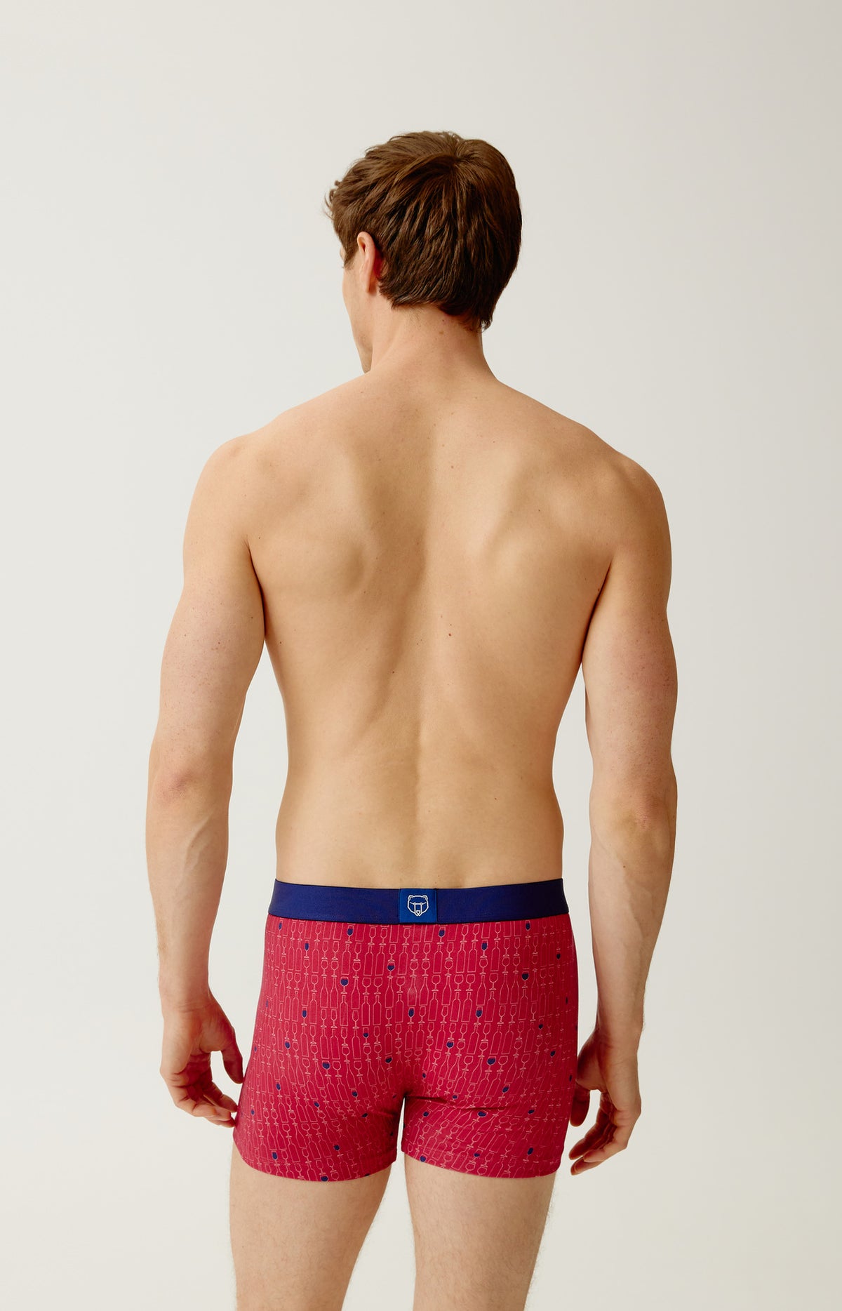 Boxer en jersey de coton Homme Millésimé bordeaux 5