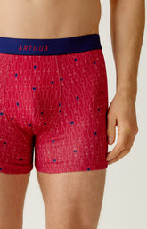 Boxer en jersey de coton Homme Millésimé bordeaux 1