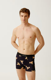 Boxer en jersey de coton Homme Old Teddy noir 2