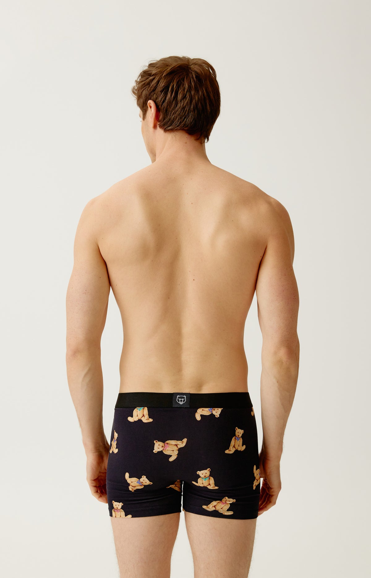 Boxer en jersey de coton Homme Old Teddy noir 5