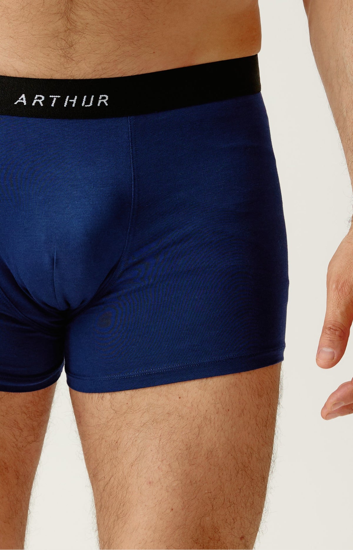 Boxer en jersey de coton Homme Uni marine 1