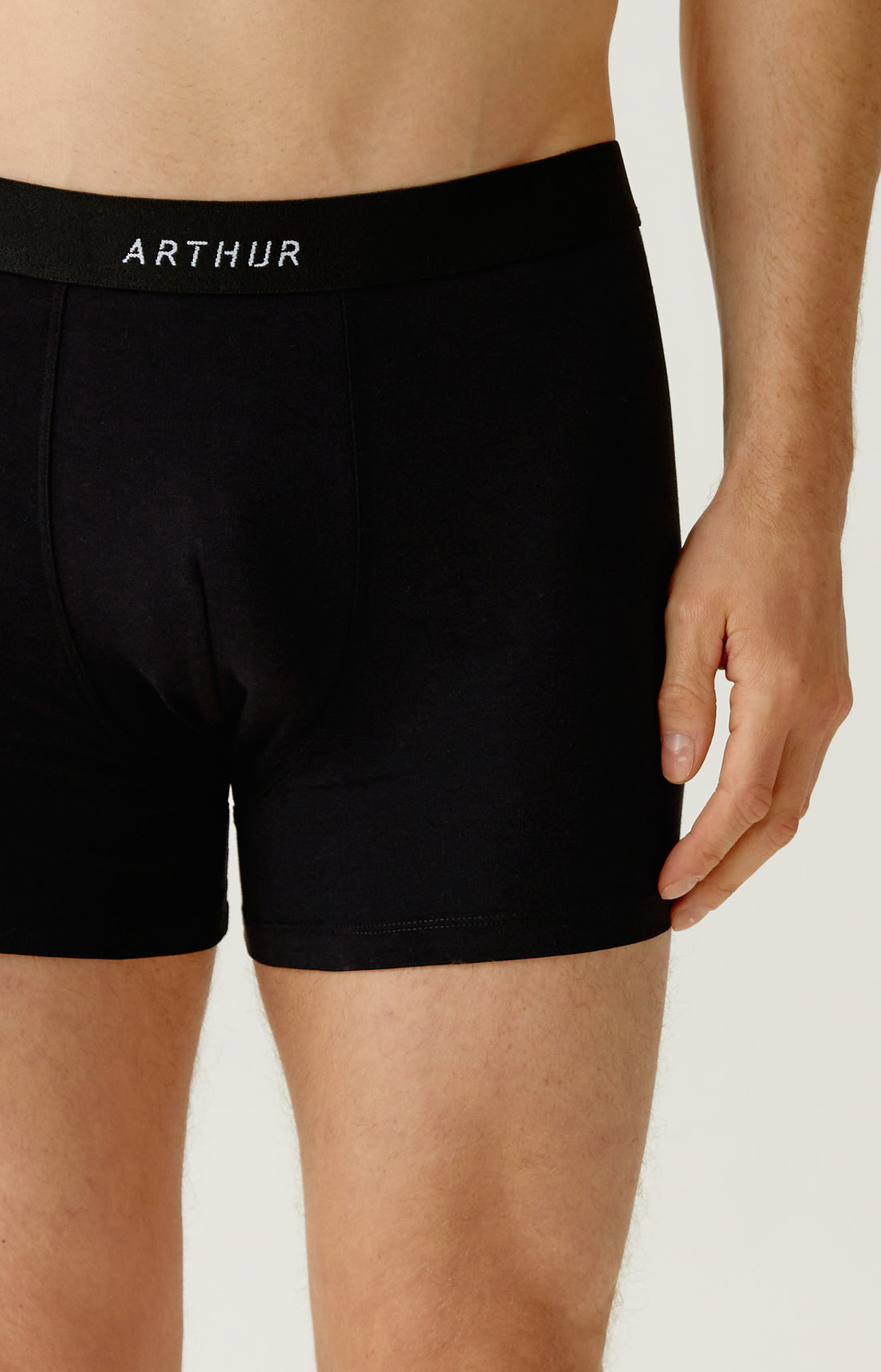 Boxer en jersey de coton Homme Uni noir 1