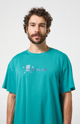 Chemise de nuit Homme IA de la joie Manches courtes Imprimé robots 2