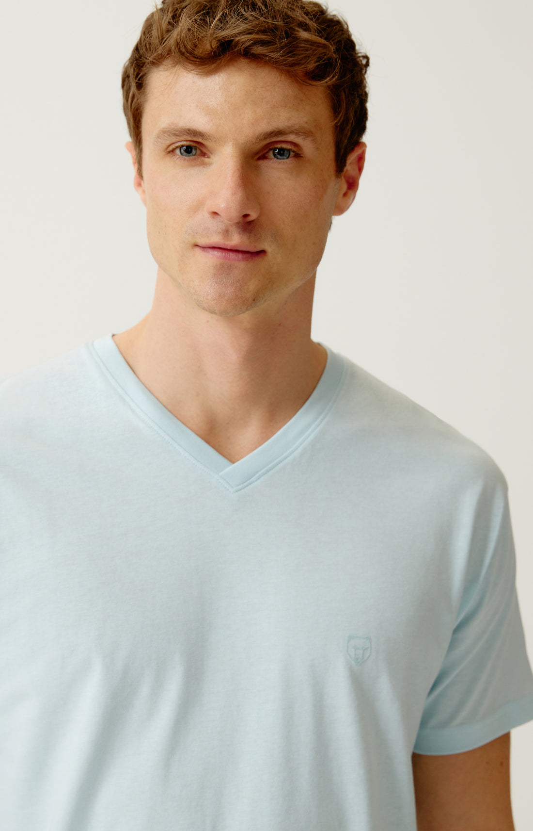 Tee-shirt en jersey de coton léger Homme Ciel ciel 2