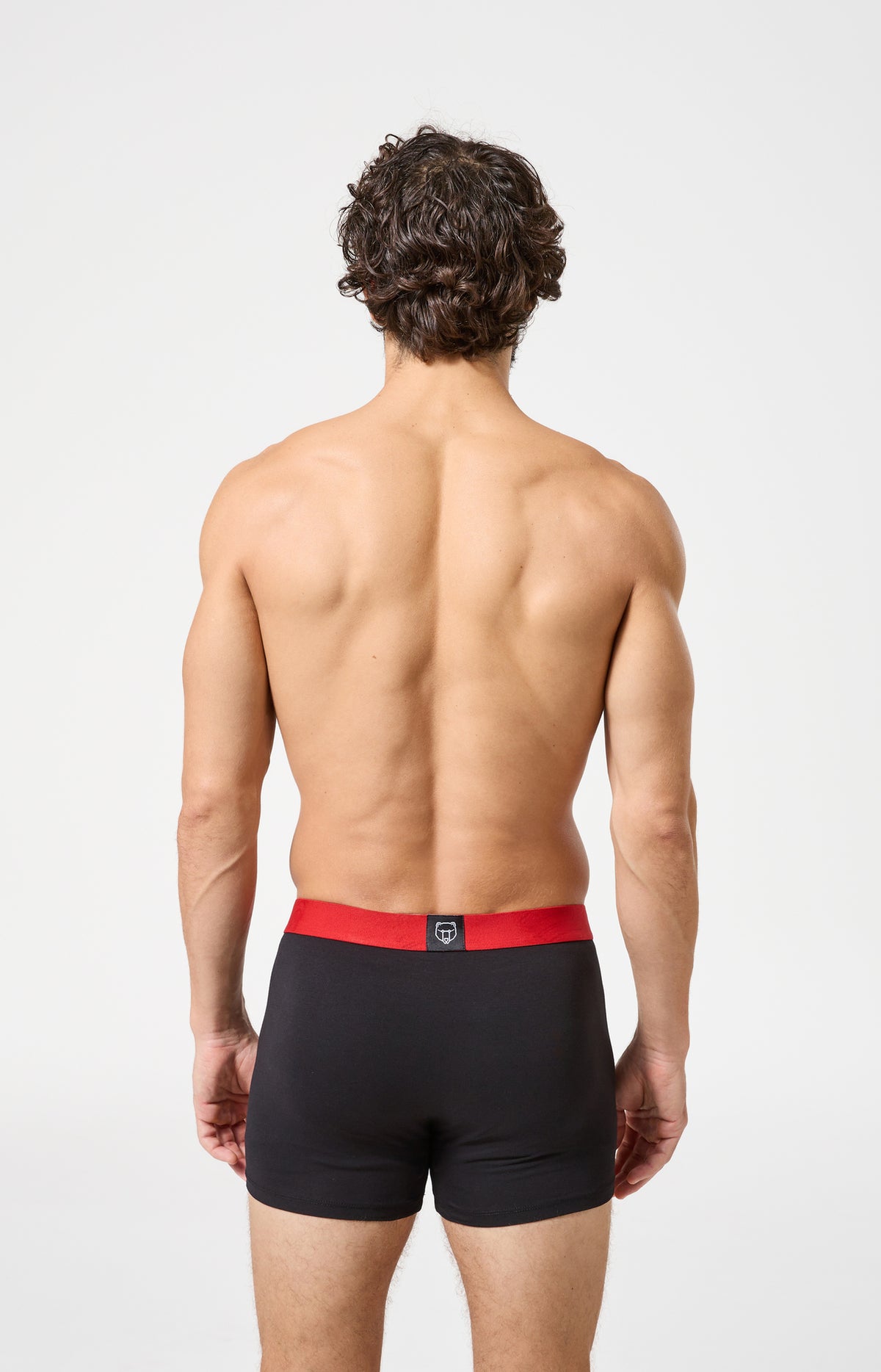 Lot de boxers unis noir et bleu Paris homme 5