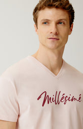 Pyjashort en jersey de coton léger Homme Millésimé bordeaux 2