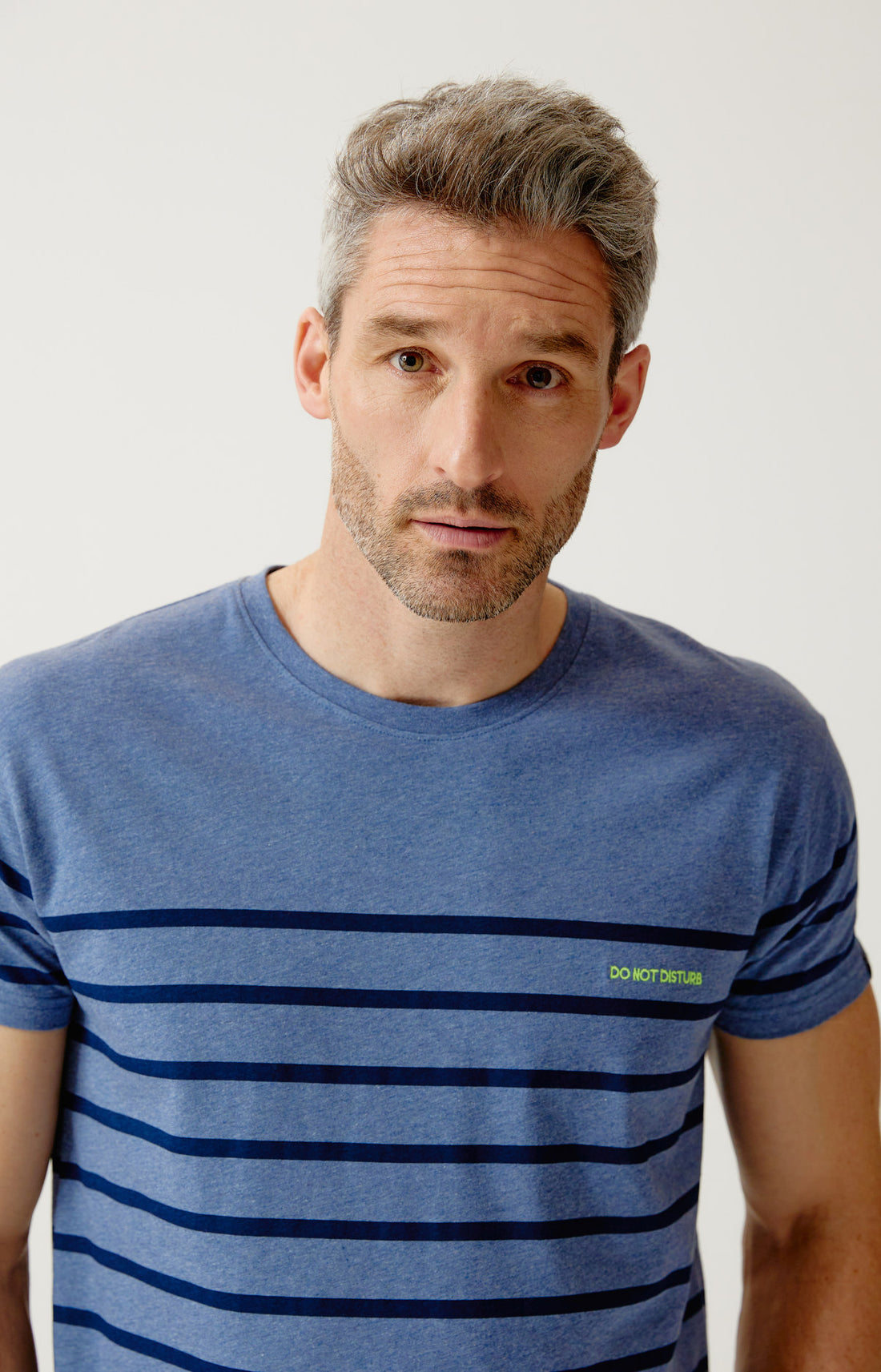 Pyjashort en jersey de coton léger Homme Do not Disturb bleu 2