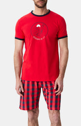 Pyjamas Homme Descente de lit ROUGE 1