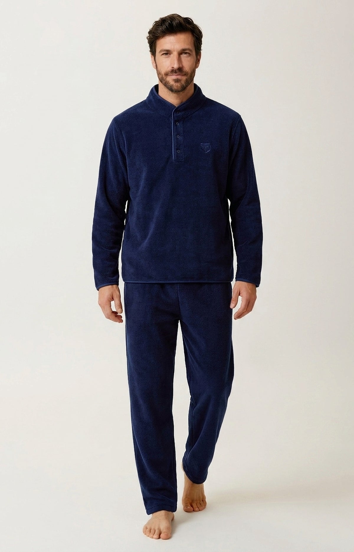 Pyjama en polaire Homme Mark marine 1