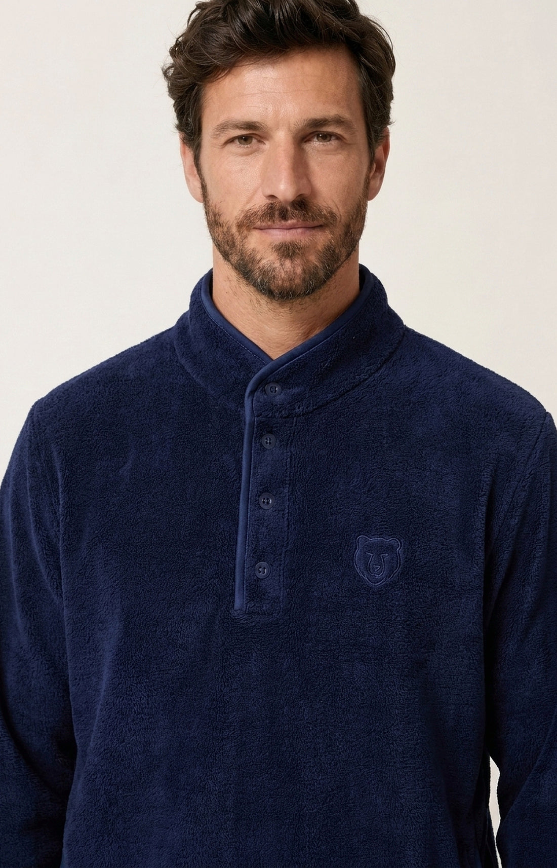 Pyjama en polaire Homme Mark marine 2