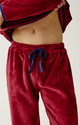 Pyjama en polaire Homme Burgundy bordeaux 4