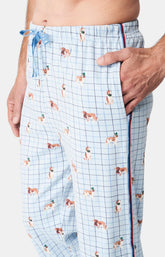 Pyjama long boutonné Femme WOUF Bleu 6