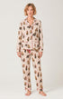 Pyjama boutonné en Pilou des Vosges Femme Coco nude 1