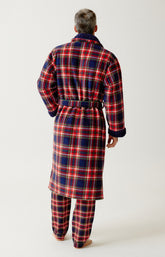 Robe de chambre en polaire Homme Léon rouge 6