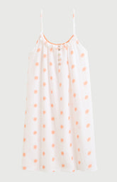 Chemise de nuit Femme Soleil Bretelles fines Imprimé soleils oranges 3
