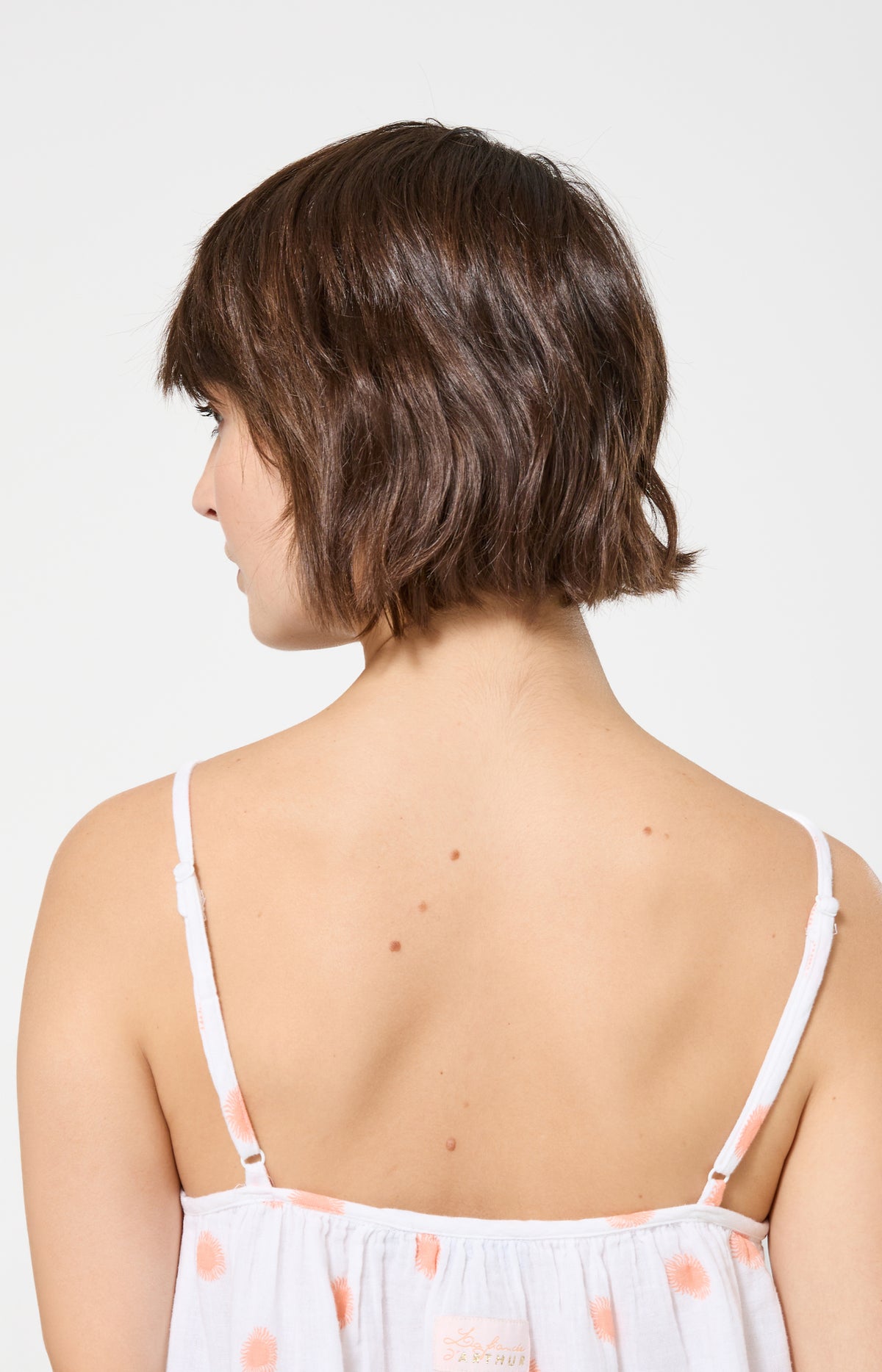 Chemise de nuit Femme Soleil Bretelles fines Imprimé soleils oranges 5